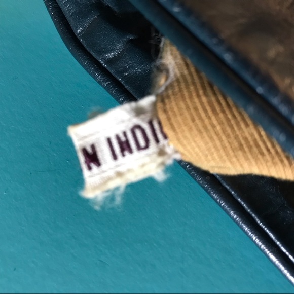 Gorgeous Bohemian Clutch Pouch Green Burgundy Tan Zippered Top - Picture 12 of 15